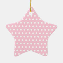 Modelo de lunares rosado y blanco adorno de reyes