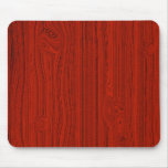 Modelo de madera rojo simple del grano de la mirad alfombrilla de ratón