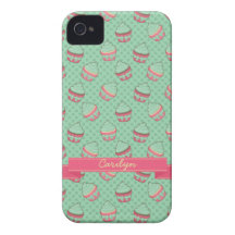 Modelo de menta de la magdalena con la cinta Case-Mate iPhone 4 carcasa