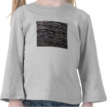 Modelo de plata de la raya de la cebra (falso bril camiseta