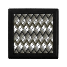 Modelo de plata del metal caja de joyas