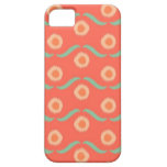 Modelo de punto azteca elegante del ikat tribal de iPhone 5 carcasas