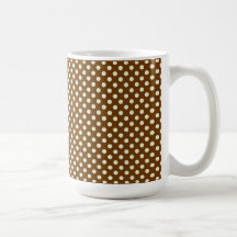 Modelo de punto del otoño de Brown oscuro y del li Taza De Café