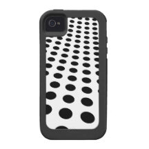 Modelo de punto manchado con anillo iPhone 4 funda
