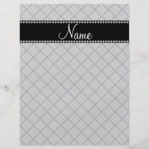 Modelo de rejilla gris conocido personalizado tarjetas informativas
