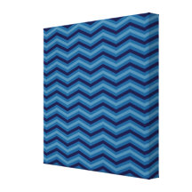 Modelo de zigzag azul lienzo envuelto para galerías