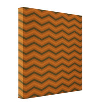Modelo de zigzag de Brown Impresion De Lienzo