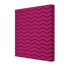 Modelo de zigzag magenta profundo lona envuelta para galerias