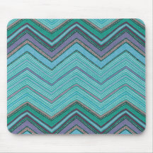 Modelo de zigzag púrpura del trullo femenino alfombrilla de ratones