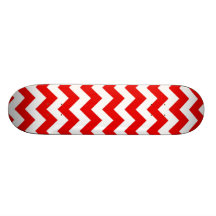 Modelo de zigzag rojo brillante de Chevron Monopatines Personalizados