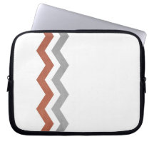 Modelo de zigzag rojo y gris mangas computadora