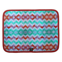 Modelo de zigzag tribal azteca del verde rojo de m planificador