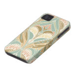 modelo decorativo de la dicha del nouveau del arte iPhone 4 Case-Mate cobertura