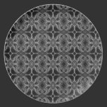 Modelo decorativo de lujo en blanco y negro. platos