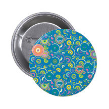 Modelo del azul del círculo de Supergirl Pin