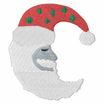 Modelo del bordado de la luna de Papá Noel