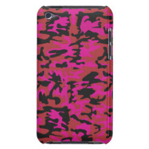 Modelo del camo de las rosas fuertes barely there iPod coberturas