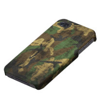 Modelo del camuflaje del Grunge iPhone 4 Protectores