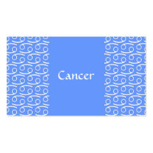 Modelo del cáncer plantilla de tarjeta personal