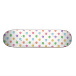 Modelo del cerdo del arco iris en blanco patines personalizados