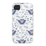 "Modelo del corazón " iPhone 4 Funda