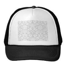 Modelo del damasco de los gris plateados gorras de camionero