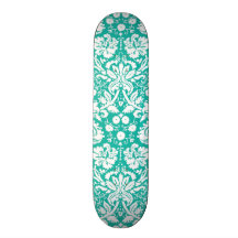 Modelo del damasco del trullo de la turquesa de la patinetas personalizadas