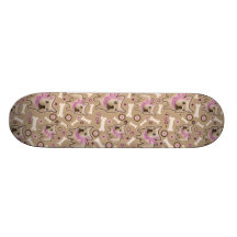Modelo del dogo francés tabla de skate