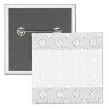 Modelo del elefante blanco en gris pin