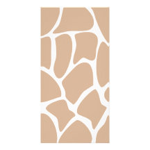 Modelo del estampado de girafa en beige plantilla para tarjeta de foto