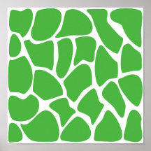 Modelo del estampado de girafa en verde de la selv impresiones