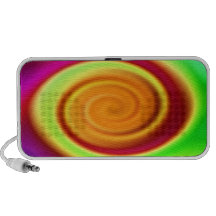 Modelo del extracto del remolino del arco iris notebook altavoz