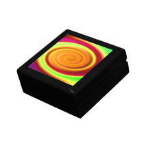 Modelo del extracto del remolino del arco iris caja de recuerdo