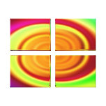 Modelo del extracto del remolino del arco iris impresión de lienzo