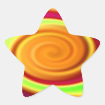Modelo del extracto del remolino del arco iris calcomanía cuadrada personalizada