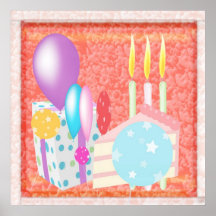 Modelo del FELIZ cumpleaños Impresiones