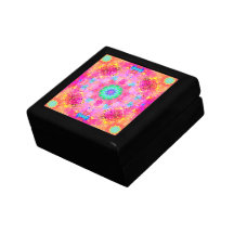 Modelo del fractal de las estrellas y de las burbu caja de joyas