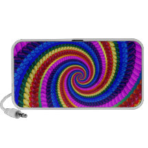 Modelo del fractal del remolino del arco iris mini altavoces