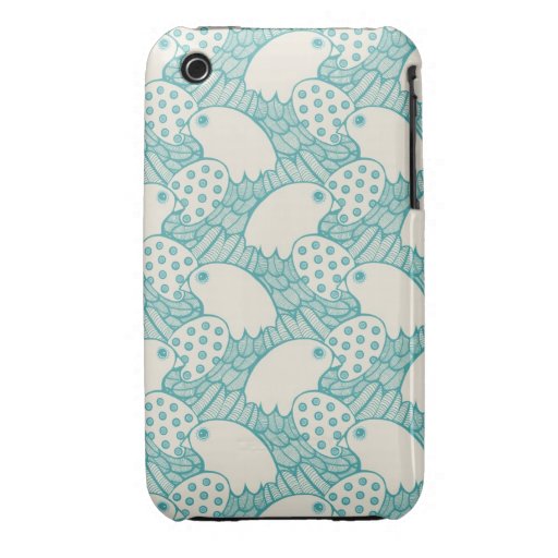 Modelo del pájaro iPhone 3 Case-Mate protector
