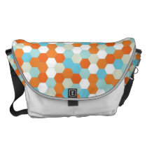 Modelo del panal del cuenco de los pescados bolsas messenger