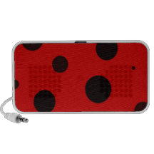 Modelo del punto de la mariquita iPod altavoz