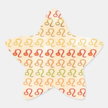 Modelo del símbolo del cáncer n Leo del ZODIACO Pegatinas Forma De Estrellaes