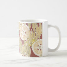 modelo del starfruit del nouveau del arte tazas de café