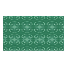 Modelo elegante de los remolinos del verde de jade plantillas de tarjetas personales