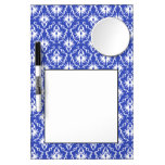 Modelo elegante del damasco. Azul y blanco