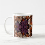 Modelo elegante del helecho taza de café