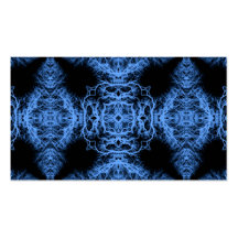 Modelo elegante negro y azul tarjeta personal