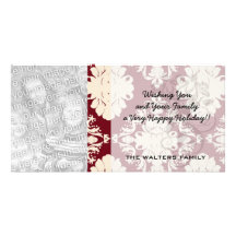 modelo elegante romántico de marfil rojo del damas tarjetas fotográficas 