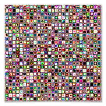 Modelo enrrollado de las tejas de mosaico con tono impresiones fotográficas