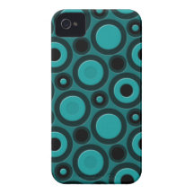 Modelo enrrollado retro 70s iPhone 4 funda